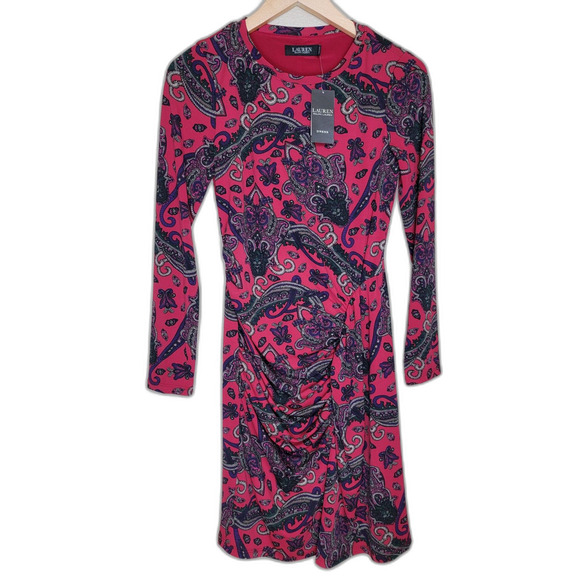 Ralph Lauren Dresses & Skirts - NWT Ralph Lauren Red Paisley Dress - sz 4
